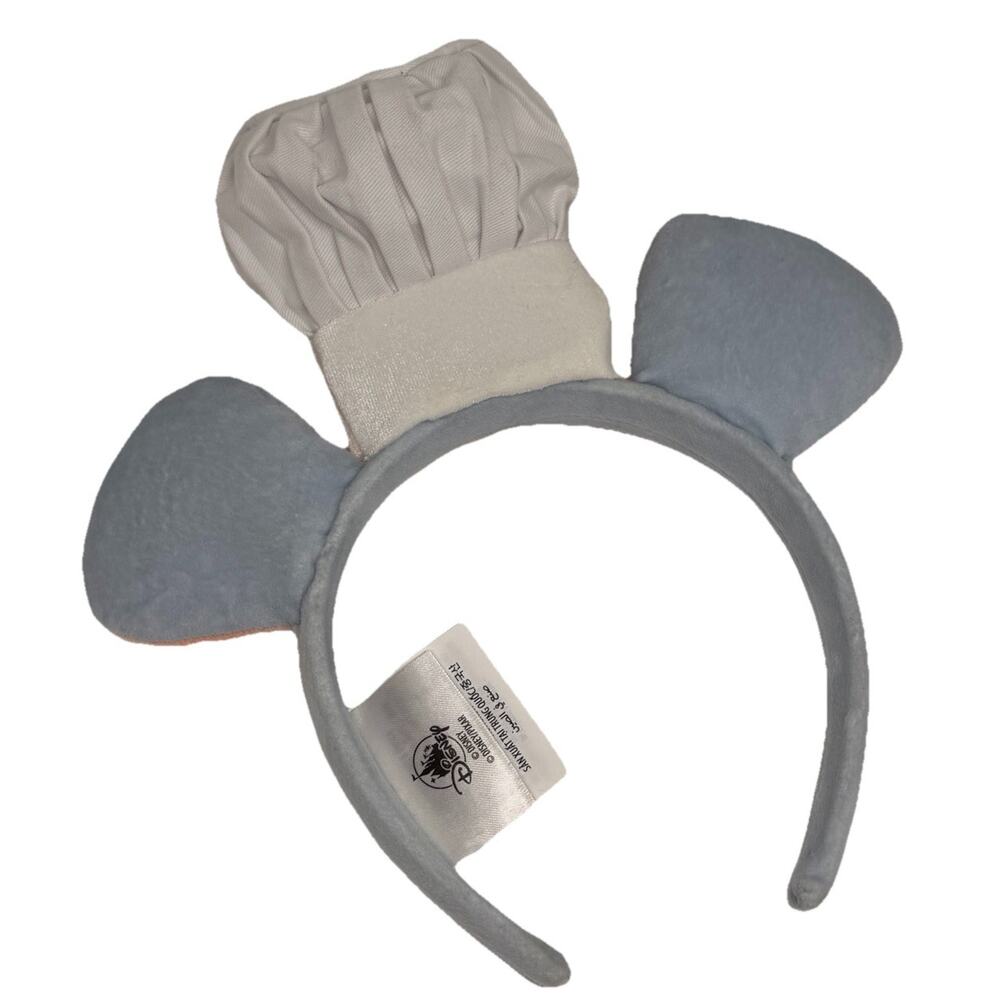 Disney Remy’s Ratatouille Chef Mouse Ear Headband - White, Peach, Gray - Picture 2 of 3